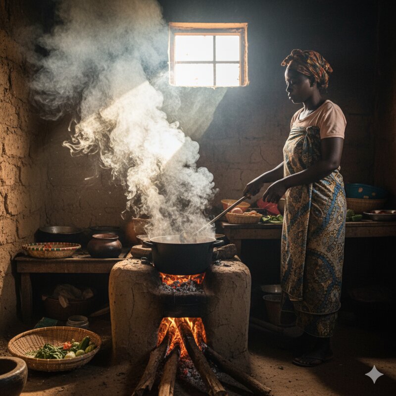 Indoor air pollution from cooking